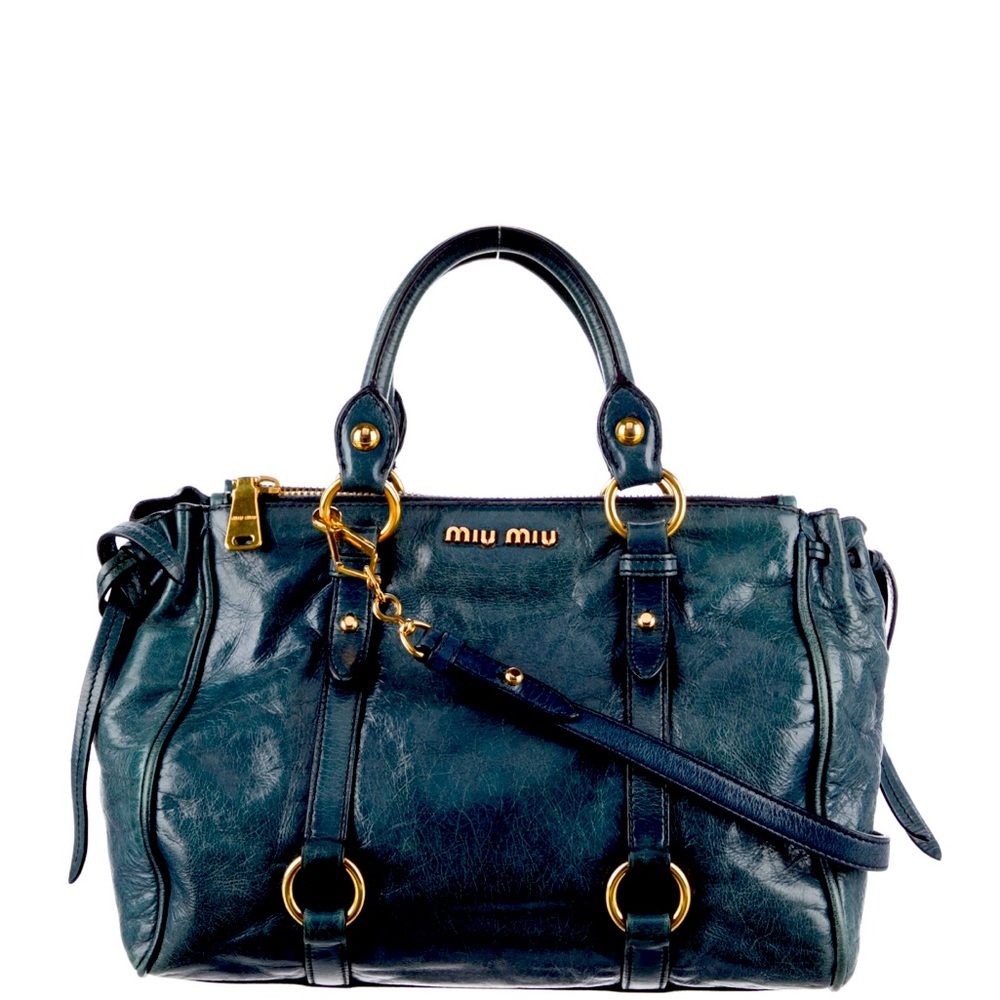 COPY - 🔥🔥🔥 pre loved Miu Miu denim Vitello Shine Top Handle
Satchel